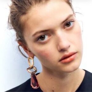 Zara Colorful Resin Drop Earrings